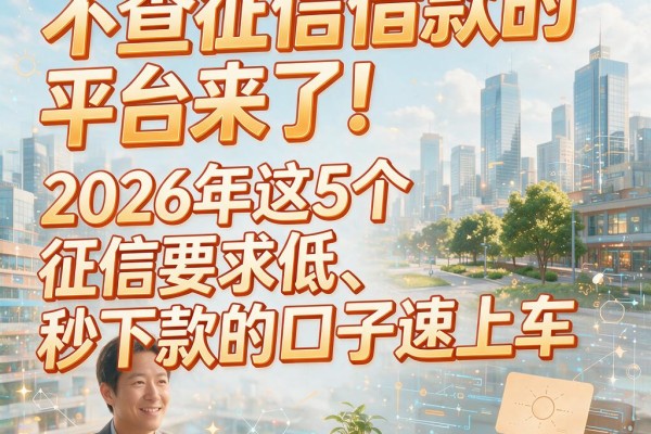 不查征信借款的平台来了!2026年这5个征信要求低、秒下款的口子速上车