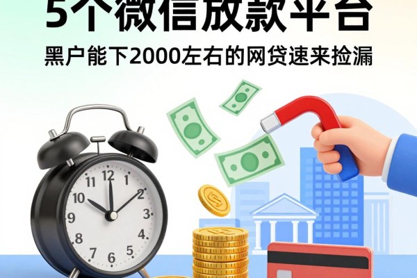 2026黑户必看!5个微信放款平台,黑户能下2000左右的网贷速来捡漏