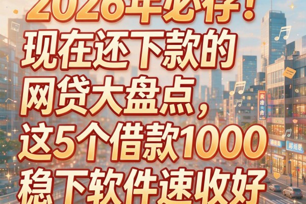 2026年必存！现在还下款的网贷大盘点，这5个借款1000稳下软件速收好