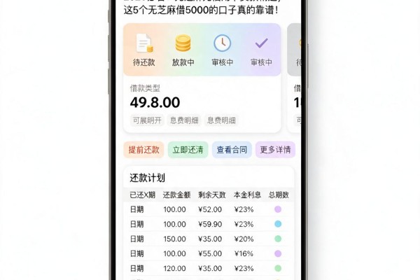 2026必看！无芝麻无信用卡贷款精选，这5个无芝麻借5000的口子真的靠谱