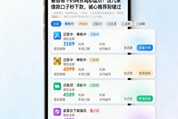 最容易下的网贷app盘点!这几家借款口子秒下款,诚心推荐别错过