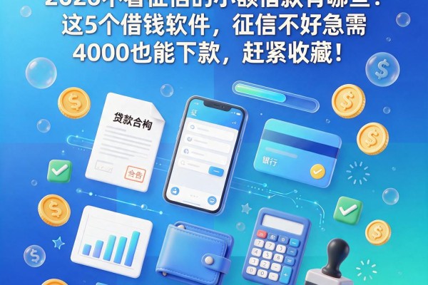 征信黑了烂了也能借!2026不看征信的小额借款有哪些?这5个借钱软件,征信不好急需4000也能下款,赶紧收藏!