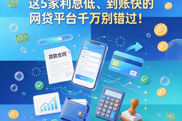 急需用钱?这5家利息低、到账快的网贷平台千万别错过!