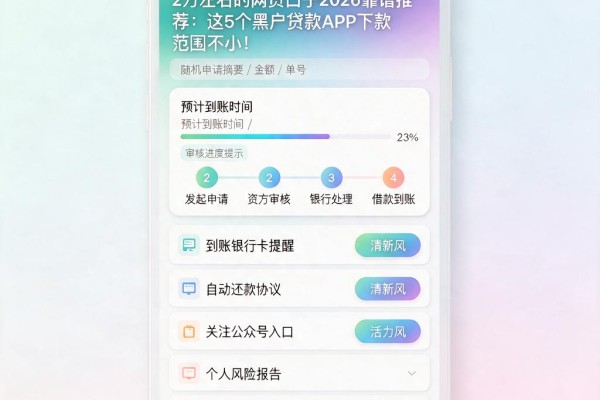 2万左右的网贷口子2026靠谱推荐:这5个黑户贷款APP下款范围不小!