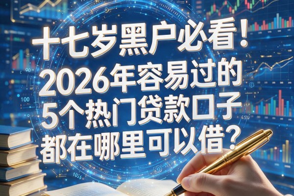 十七岁黑户必看!2026年容易过的5个热门贷款口子都在哪里可以借?