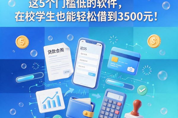 在校学生借款App推荐：这5个门槛低的软件，在校学生也能轻松借到3500元