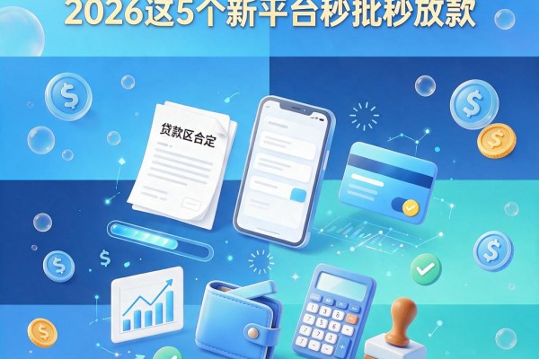 最简单的网贷口子合集来了！2026这5个新平台秒批秒放款
