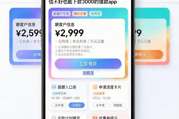 无视黑户烂征信！4月独家盘点5个征信不好也能下款3000的借款App