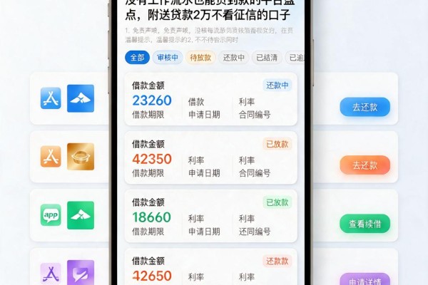 没有工作流水也能贷到款的平台盘点,附送贷款2万不看征信的口子