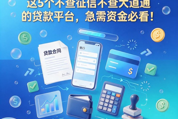无视征信和大数据!这5个不查征信不查大数据的贷款平台,急需资金必看