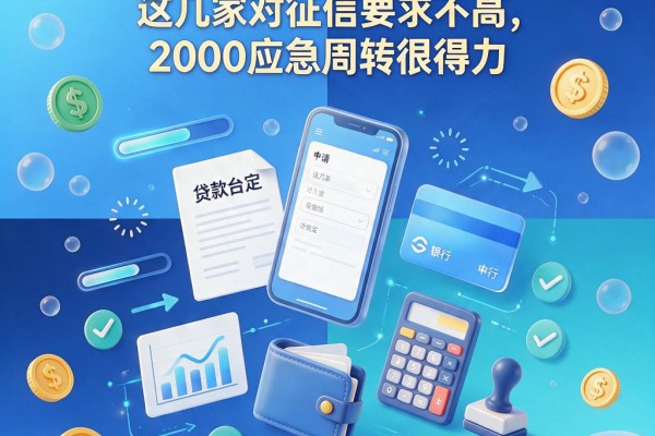 微信里能借款的贷款平台来了！这几家对征信要求不高，2000应急周转很得力