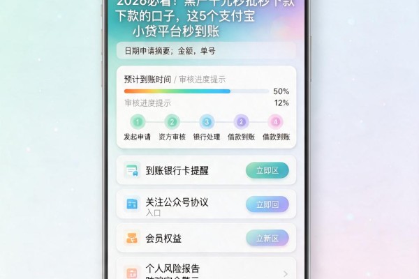 2026必看！黑户千元秒批秒下款的口子，这5个支付宝小贷平台秒到账