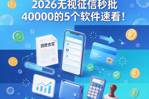 有公积金信用卡就能借！2026无视征信秒批40000的5个软件速看