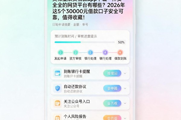 类似星辰贷借款app下载一样安全的网贷平台有哪些？2026年这5个30000元借款口子安全可靠，值得收藏