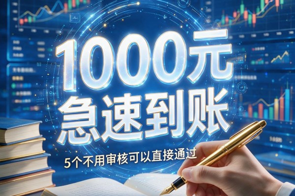 秒下款!这5个不用审核可以直接通过的贷款app,1000元急速到账