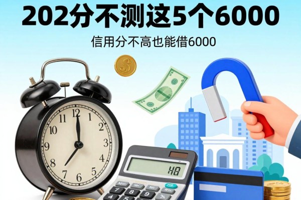 芝麻信用460能借款吗?2026实测这5个口子,信用分不高也能借6000!
