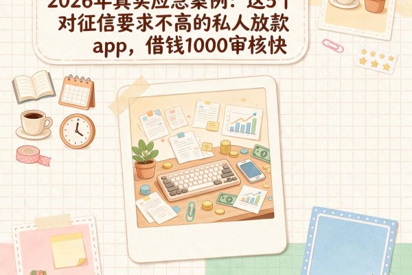 黑户资料少也能下款！2026年真实应急案例：这5个对征信要求不高的私人放款app，借钱1000审核快