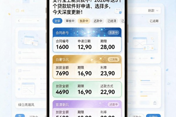 支付宝上能贷款不？2026年这5个贷款软件好申请、选择多，今天深度更新！