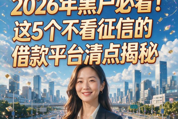 2026年黑户必看！这5个不看征信的借款平台清点揭秘