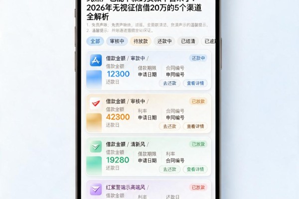 纯黑户也能下款的贷款平台来了!2026年无视征信借20万的5个渠道全解析