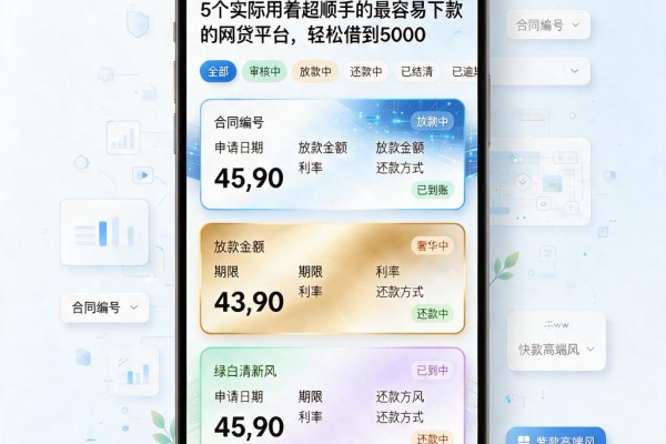 5个实际用着超顺手的最容易下款的网贷平台，轻松借到5000