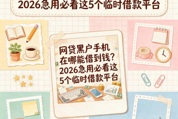 网贷黑户手机在哪能借到钱?2026急用必看这5个临时借款平台