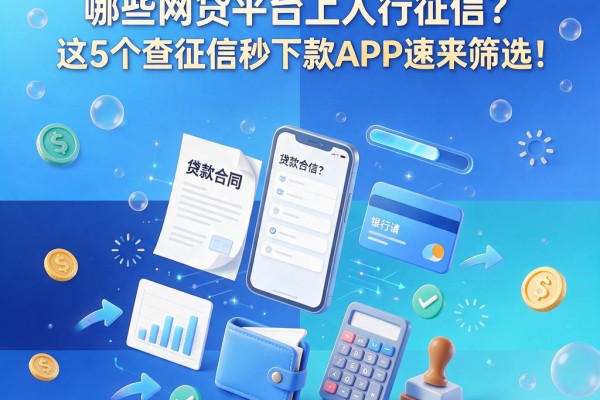 2026年必看！哪些网贷平台上人行征信？这5个查征信秒下款APP速来筛选