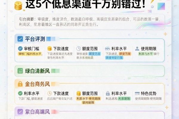 利息最低的正规贷款有哪些?这5个低息渠道千万别错过!