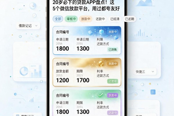 20岁必下的贷款APP盘点！这5个微信放款平台，用过都夸友好