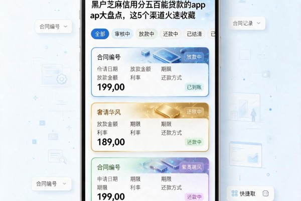 黑户芝麻信用分五百能贷款的app大盘点，这5个渠道火速收藏