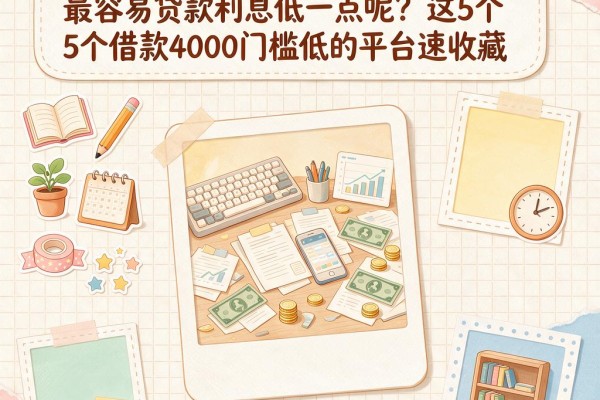 急用钱必看!2026哪个平台最容易贷款利息低一点呢?这5个借款4000门槛低的平台速收藏