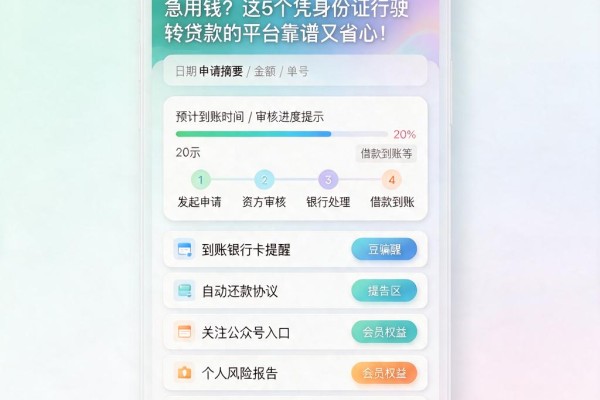 急用钱?这5个凭身份证行驶证贷款的平台靠谱又省心!