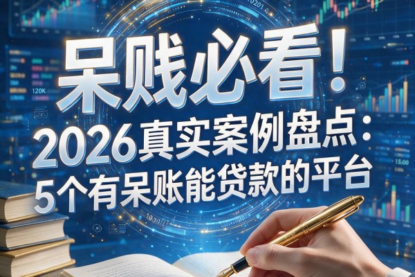 呆账必看!2026真实案例盘点:5个有呆账能贷款的平台,借款最容易批