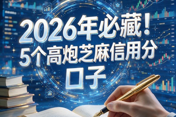 2026年必藏!5个高炮芝麻信用分的口子,黑户借1000不看征信秒下款