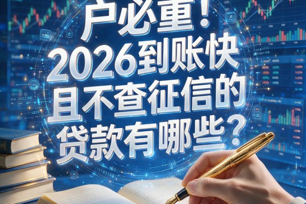 黑户必看!2026到账快且不查征信的贷款有哪些?这5种网贷选择范围真不小!