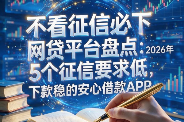 不看征信必下的网贷平台盘点:2026年5个征信要求低、下款稳的安心借款APP