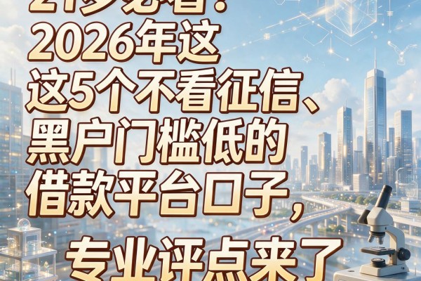 21岁必看！2026年这5个不看征信、黑户门槛低的借款平台口子，专业评点来了