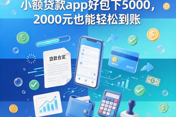 2026必看!5个小额贷款app好包下5000,2000元也能轻松到账