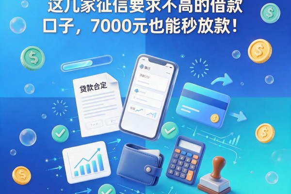 急用30万不查征信哪里能借到?这几家征信要求不高的借款口子,7000元也能秒放款!