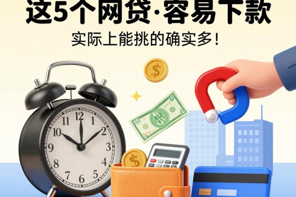 2026贷款平台名单查询：这5个网贷app容易下款，实际上能挑的确实多！