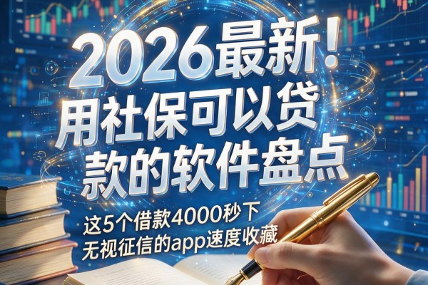 2026最新！用社保可以贷款的软件盘点，这5个借款4000秒下无视征信的app速度收藏