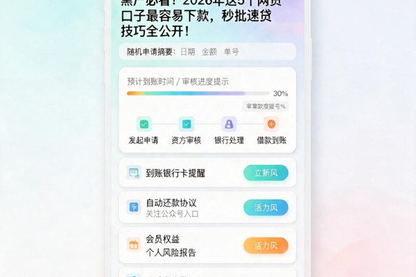 黑户必看!2026年这5个网贷口子最容易下款,秒批速贷技巧全公开