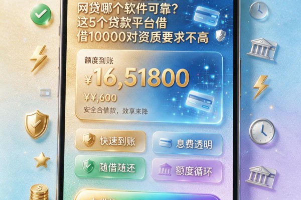 2026年终极解析：网贷哪个软件可靠？这5个贷款平台借10000对资质要求不高