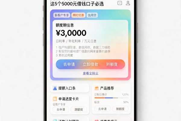 征信有逾期也能借!2026最新网贷黑户口子权威盘点,这5个5000元借钱口子必选