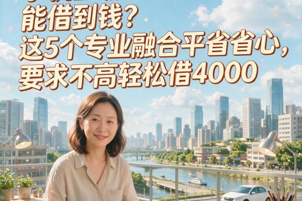 手机上哪个平台能借到钱?这5个专业融合平台真省心,要求不高轻松借4000