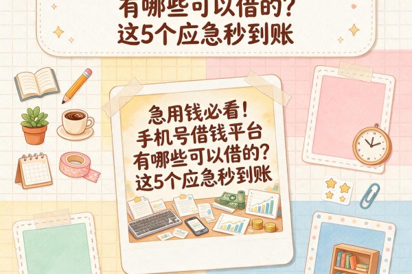 急用钱必看!手机号借钱平台有哪些可以借的?这5个应急秒到账