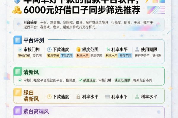 急用钱必看!实测盘点5个2026年简单好下款的借款平台软件,6000元好借口子同步筛选推荐