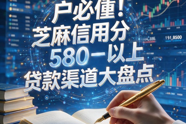 黑户必看!芝麻信用分580以上贷款渠道大盘点,这5个能借5000的APP速收藏