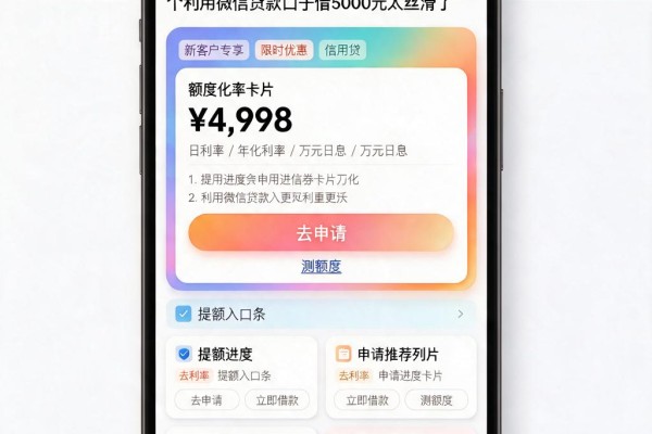 急用钱速看!2026年4月限时开放,这5个利用微信贷款口子借5000元太丝滑了