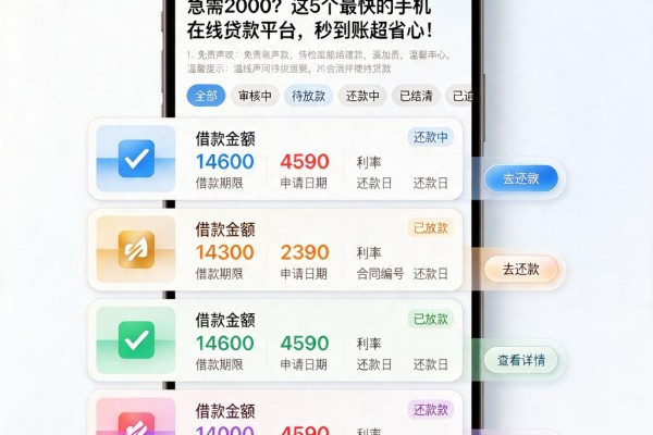急需2000？这5个最快的手机在线贷款平台，秒到账超省心！